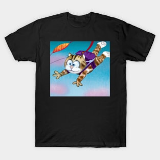 Skydiving Cat T-Shirt